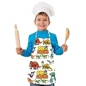 Apron for Boys &amp; Girls | Waterproof Chef Apron for Kids | Washable Apron for Kids for Painting Cooking Baking Sculpting | Adjustable Neck | Digital Printed Apron | Christmas Gifts.