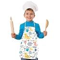 Apron for Boys &amp; Girls | Waterproof Chef Apron for Kids | Washable Apron for Kids for Painting Cooking Baking Sculpting | Adjustable Neck | Digital Printed Apron | Christmas Gifts.