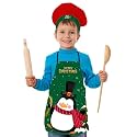 Apron for Boys &amp; Girls | Waterproof Chef Apron for Kids | Washable Apron for Kids for Painting Cooking Baking Sculpting | Adjustable Neck | Digital Printed Apron | Christmas Gifts.