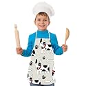 Apron for Boys &amp; Girls | Waterproof Chef Apron for Kids | Washable Apron for Kids for Painting Cooking Baking Sculpting | Adjustable Neck | Digital Printed Apron | Christmas Gifts.