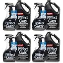 HOPE'S Perfect Glass Cleaner, Streak-Free, Ammonia-Free Window, Mirror, Screen, and Shower Door Cleaner, Indoor and Outdoor Glass Surfaces, 32 Fl Oz Spray Bottle and 67.6 Fl Oz Refill, Pack of 4