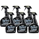 HOPE'S Perfect Glass Cleaner Spray, Streak-Free, Ammonia-Free Window, Mirror, Screen, Tinted Glass, and Shower Door Cleaner, Indoor and Outdoor Glass Surfaces, 32 Fl Oz, Pack of 6