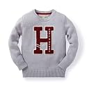 Hope &amp; Henry Boys' Long Sleeve Crew Neck Pullover Sweater