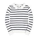 Hope &amp; Henry Girls' Cable Front Pullover Sweater