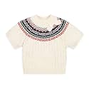 Hope &amp; Henry Girls' Cable Front Pullover Sweater