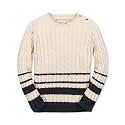 Hope &amp; Henry Girls' Cable Front Pullover Sweater