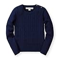 Hope &amp; Henry Girls Cable Front Pullover Sweater