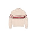 Hope & Henry Girls' Cable Front Pullover Sweater