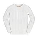 Hope &amp; Henry Girls Cable Front Pullover Sweater