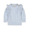 Hope &amp; Henry Girls' Cable Front Pullover Sweater