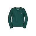 Hope &amp; Henry Girls' Cable Front Pullover Sweater
