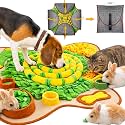 HOPET Snuffle Mat for Dogs Large Breed, 28.3''x28.3'' Interactive Puzzle Dog Food Mat, Easy to Clean, Durable, Mental Stimulation &amp; Slow Feeding Game for All Breeds