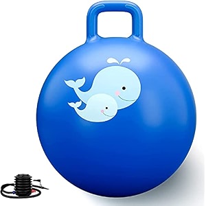 hopperfor teenagers ages 3-18 hippityhopping ball bouncy ball with handles sit amp bounce kangaroo bouncer jumping ball 65 cm pump included