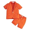 Hopscotch Boys Yellow Solid T-Shirt Blazer And Pant Set With Bow