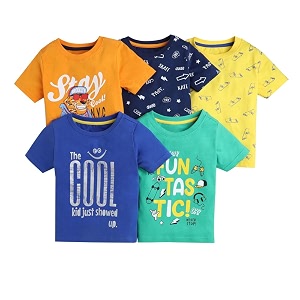 Hopscotch Boys Cotton Regular Fit T-Shirt