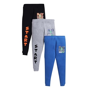hopscotch boy39s regular fit trackpants- pack of 3