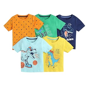 Hopscotch Boys Graphic Regular Fit T-Shirt Pack