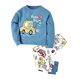 Hopscotch Boys Multi Coloured Vehicle Print Top