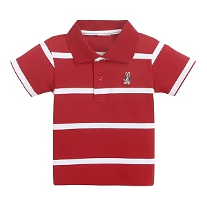 hopscotch boy39s cotton regular fit stripe print polo t-shirt