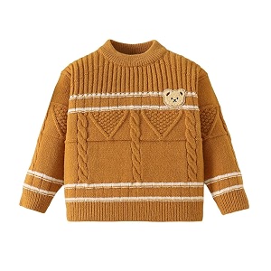 Hopscotch Boys Polyester Blend Round Neck Sweaters