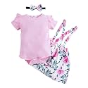 Hopscotch Girls 2-Pc Rose Ruffle Onesies amp