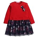 Hopscotch Girls Full-Sleeve Floral Print Mini Casual