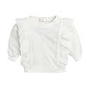 Hopscotch Girls Cotton Round Neck Sweatshirt