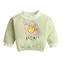 Hopscotch Girls Cotton Round Neck Sweatshirts
