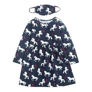 Hopscotch Girls Full-Sleeve Animal Print Casual Midi