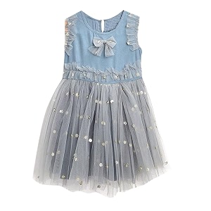Hopscotch Girls Maxi Ruffle Embellished Sleeveless Party