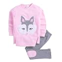 Hopscotch Girls Pink Animal Print Sweatshirt And