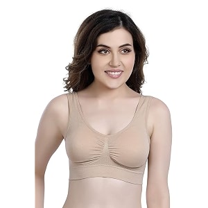 seamless comfort slip-on sports bra for women - effortless support and style