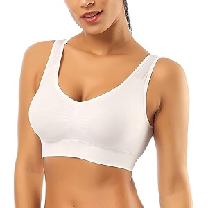 seamless comfort slip-on sports bra for women - effortless support and style