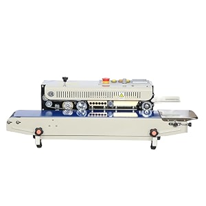 smart pack horizontal band sealer machine for packaging of laminate and silver pouch sealing  portable semi-automatic packaging machine  heavy duty ms body seals bags up to 2kg