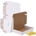 HORLIMER 11x8x2 Shipping Boxes Set of 30, White Corrugated Cardboard Mailer Box for Packing Small Business