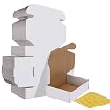 HORLIMER 40 Pack 7x5x2 Shipping Boxes, White Corrugated Cardboard Box for Mailing, Packaging, Small Business