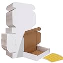 HORLIMER 40 Pack 9x6x2 Shipping Boxes, White Corrugated Cardboard Box for Mailing, Packaging, Small Business