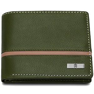 hornbull denial olive leather wallet for men  wallets men with rfid blocking  mens wallet leather