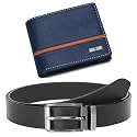 HORNBULL Denial Leather Combo Gift For Men | Wallets Men With Rfid Blocking | Mens Wallet (Bw104150),blue