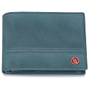 HORNBULL Denial Aqua Embossed Leather Wallet for Men | Wallets Men with RFID Blocking | Mens Wallet Leather