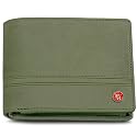HORNBULL Denial Olive Green Genuine Leather Purse for Men | Leather Mens Wallet with RFID Blocking | Valentine's Day Gift Wallet for Men