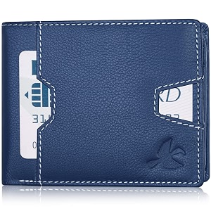 hornbull men39s personalized combo gift set i customized stylish leather purse amp keyring with name  unique birthday anniversary gift for men boy love husband pn117 blue 1