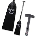 Hornet Watersports Dragon Boat Paddle - Black Glossy - Adjustable Carbon Fiber Dragon Boat Paddle - IDBF Approved - Dragon Boat Accessories