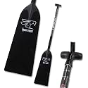 Hornet Watersports Dragon Boat Paddle - Black Glossy - Adjustable Carbon Fiber Dragon Boat Paddle - IDBF Approved - Dragon Boat Accessories