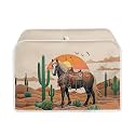 Horse Cactus Print 2 Slice Toaster Dust Cover Washable Bread Maker Cover for Anti-dust and Fingerprint Universal Size