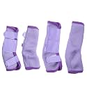 Horse Fly Boots Set of 4, Breathable Mesh Fly Boots for Horses