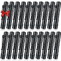 Hortsun 20 Pcs Mini Pen Light Flashlights Father Day Gifts for Men Pocket Flashlights Pen with Clip Small LED Handheld Slim Torches Without Battery(3.54 Inch,Black)