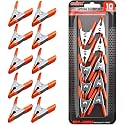 HORUSDY 10-Piece 2 inch Small Spring Clamp, Spring Metal Spring Clamps, 3/4"-inch Jaw opening