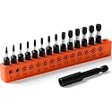 HORUSDY Impact Torx Bit Set, 15-Piece Tamper-Proof Star Bit Set for Impact Driver, Tamper-Resistant Fastener Star Drive Bits, S2 Steel