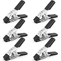 HORUSDY 6-Piece 6 inch Spring Clamp, Heavy Duty Spring Metal Spring Clamps, 2.5 - inch Jaw opening (6-Piece)